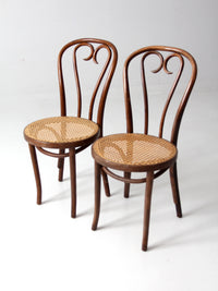 antique FMG bentwood chairs pair