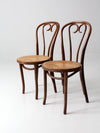 antique FMG bentwood chairs pair