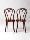 antique FMG bentwood chairs pair