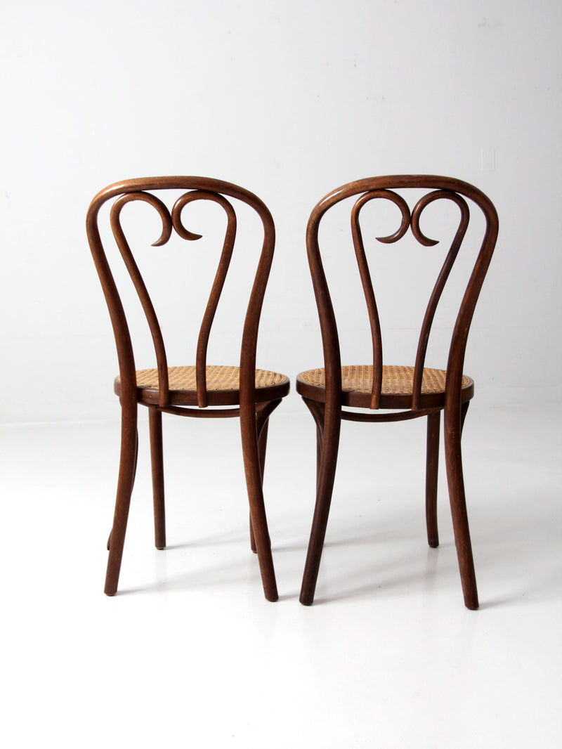 antique FMG bentwood chairs pair