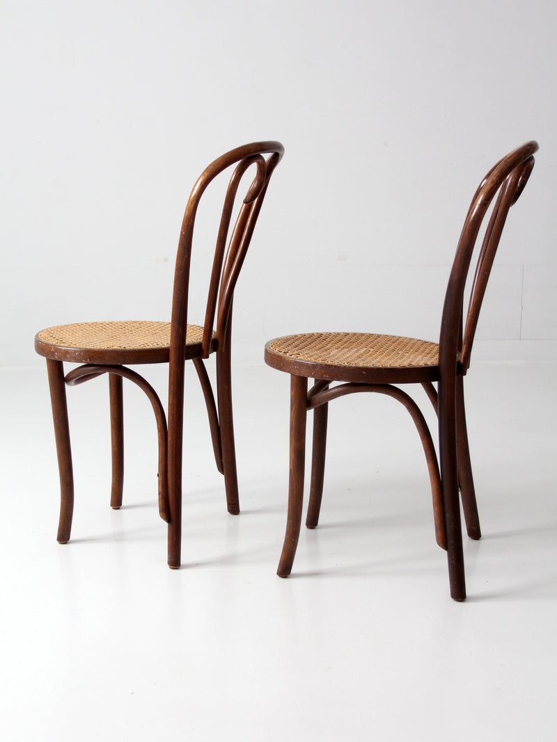 antique FMG bentwood chairs pair