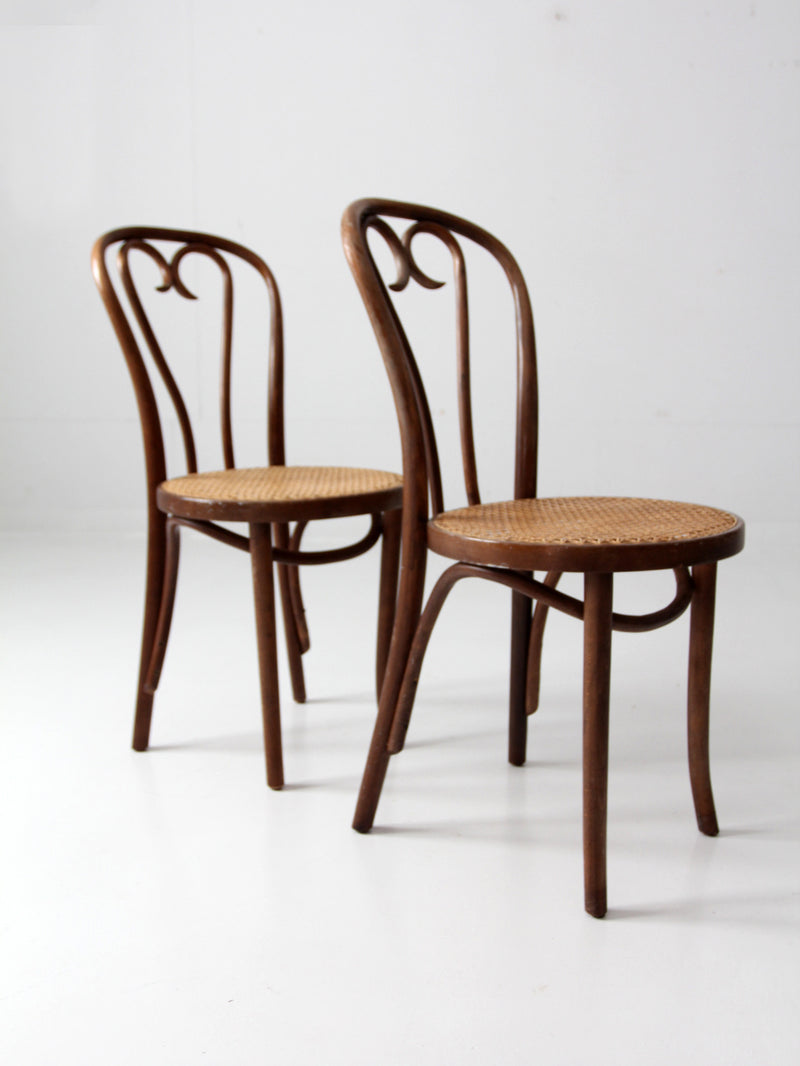 antique FMG bentwood chairs pair