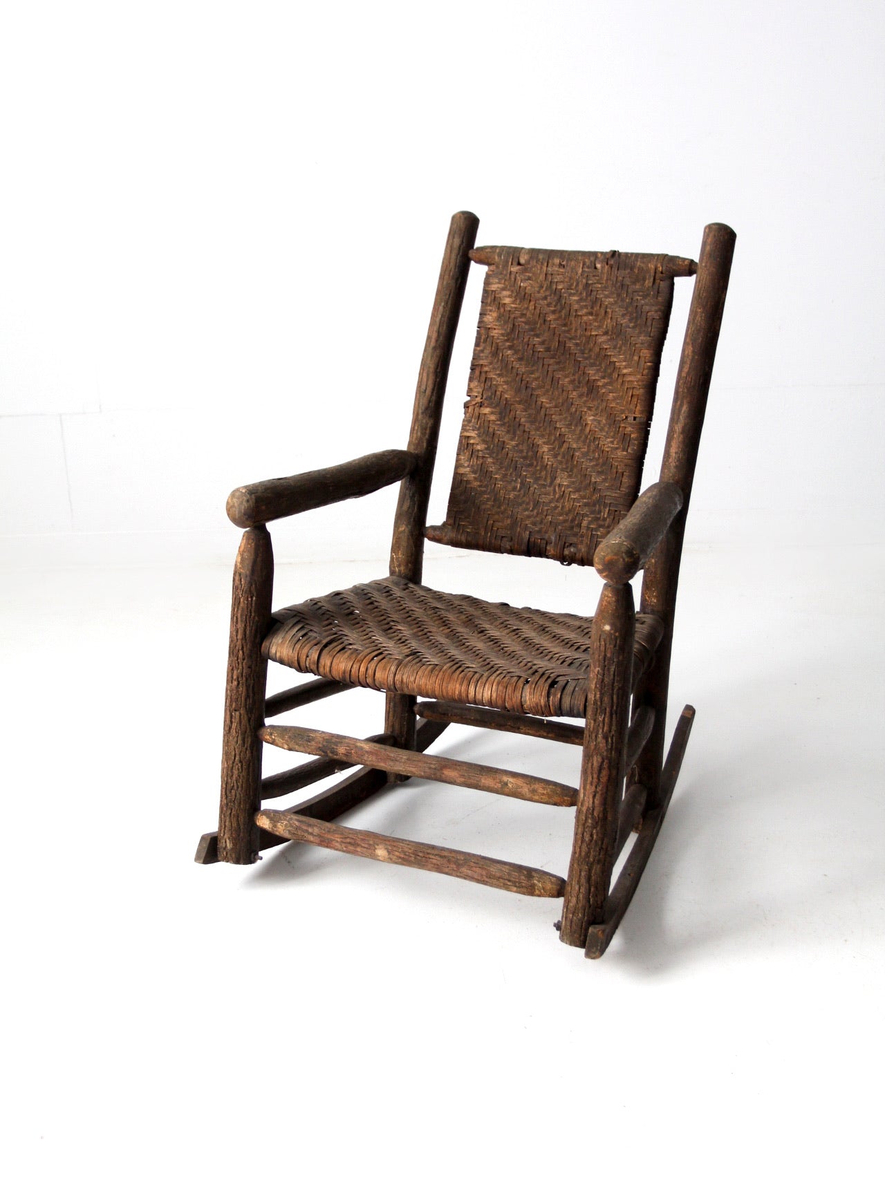 Old hickory top rocking chair