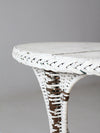 antique white wicker table