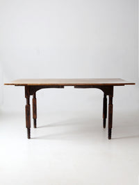 antique wood dining table