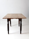 antique wood dining table