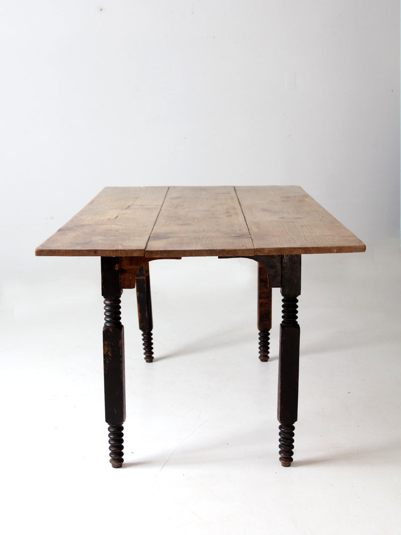 antique wood dining table