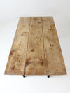 antique wood dining table