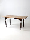 antique wood dining table