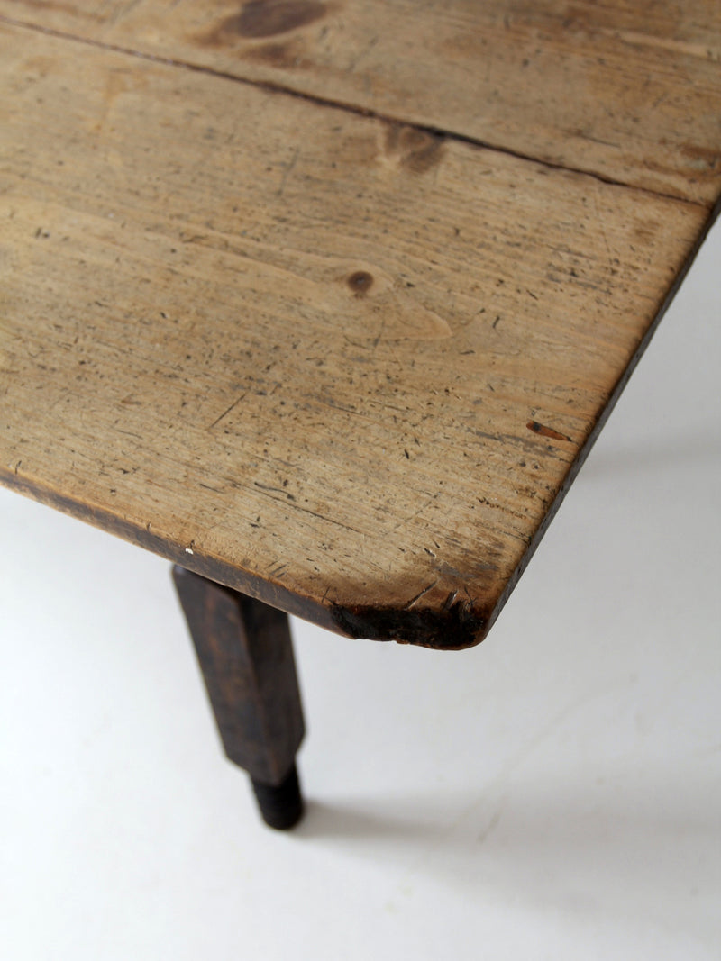 antique wood dining table