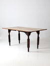 antique wood dining table