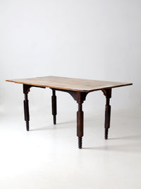 antique wood dining table