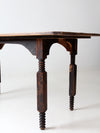 antique wood dining table