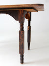 antique wood dining table