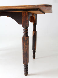 antique wood dining table