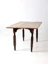 antique wood dining table