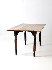 antique wood dining table