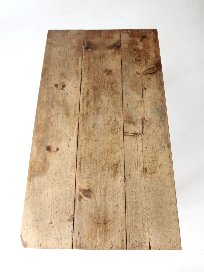 antique wood dining table