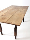 antique wood dining table