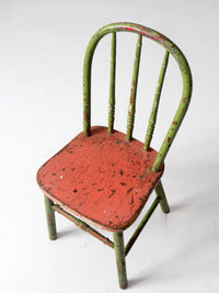 vintage painted children's chair