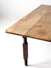 antique wood dining table