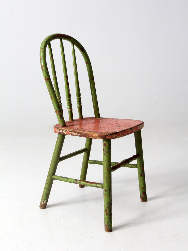 vintage painted children's chair