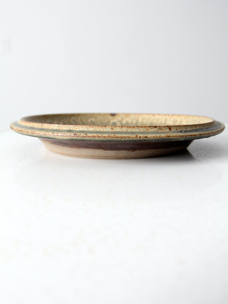 vintage studio pottery plate