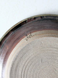 vintage studio pottery plate