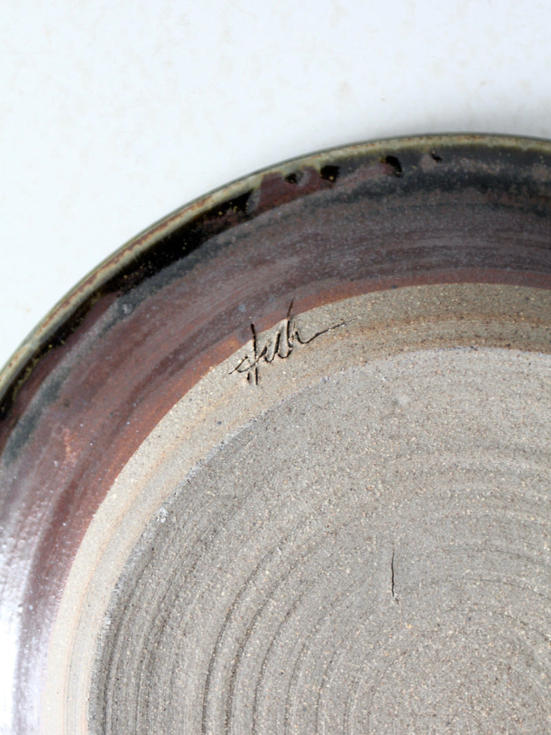 vintage studio pottery plate