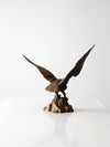 vintage brass eagle statue