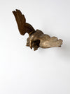 vintage brass eagle statue