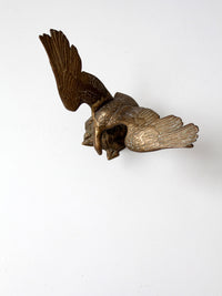 vintage brass eagle statue