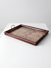 vintage floral tray