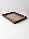 vintage floral tray