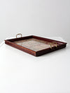 vintage floral tray