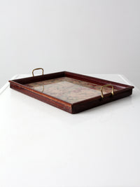 vintage floral tray