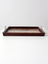 vintage floral tray