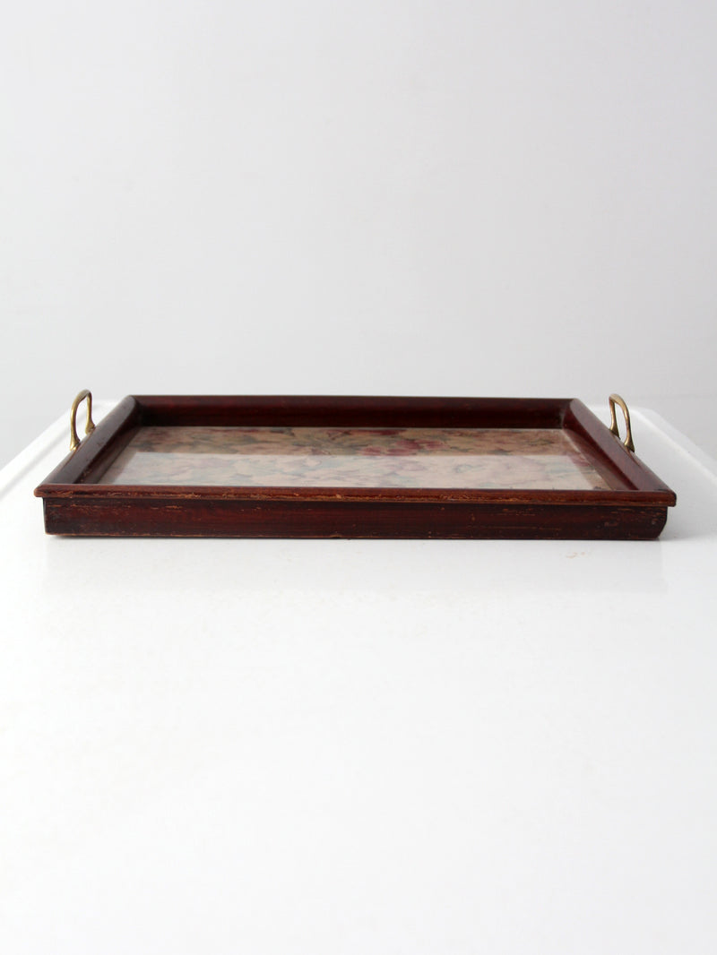 vintage floral tray