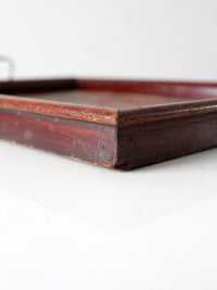 vintage floral tray