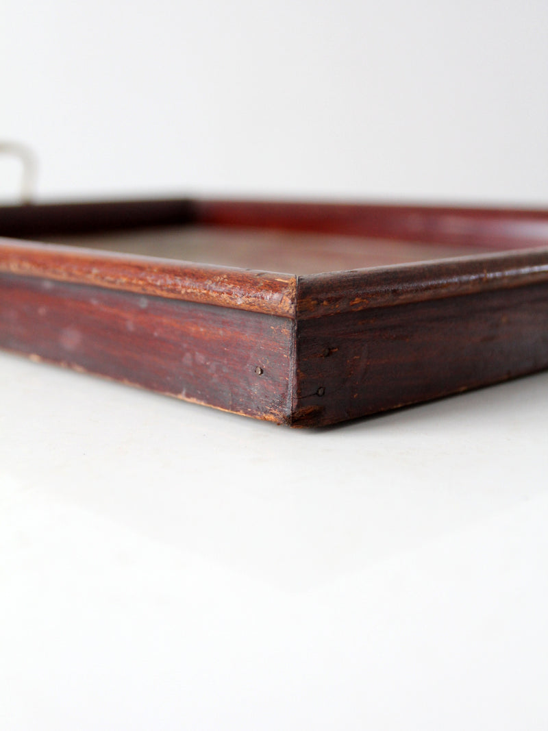 vintage floral tray
