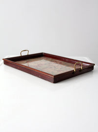 vintage floral tray