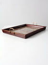 vintage floral tray