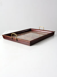vintage floral tray