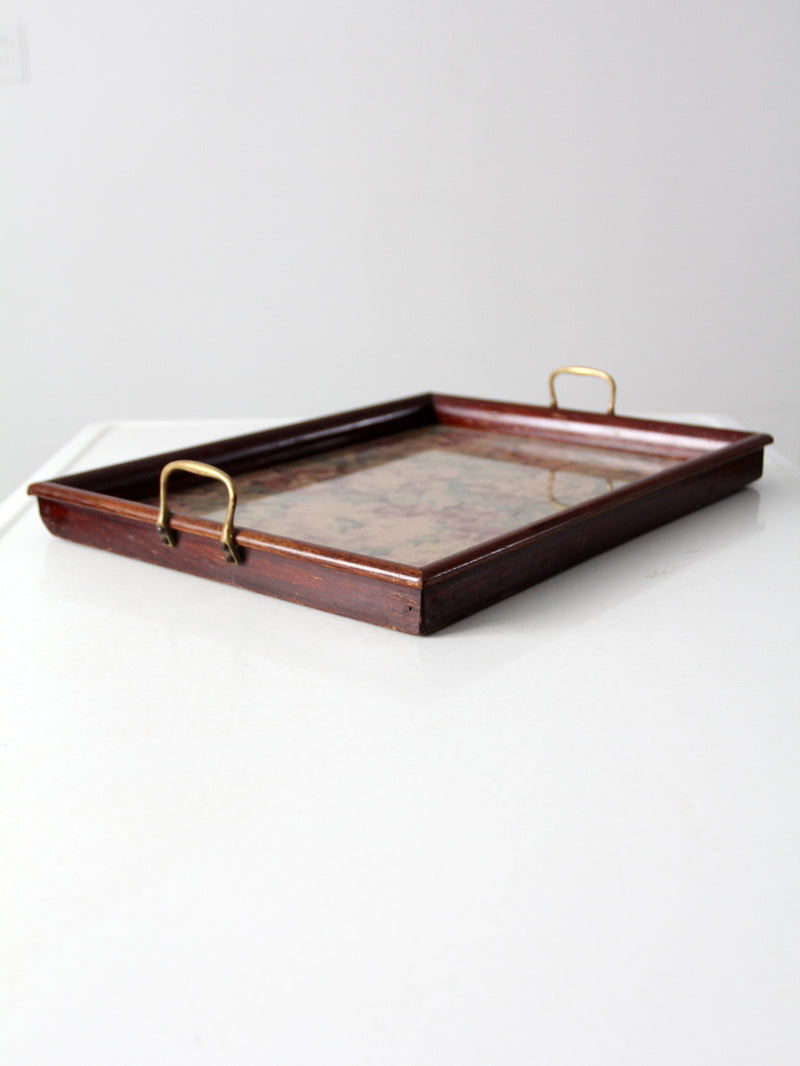 vintage floral tray
