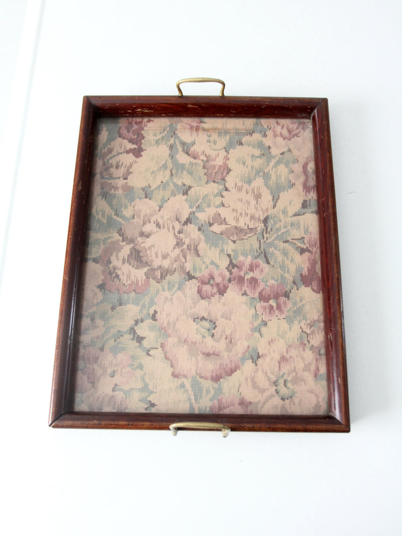 vintage floral tray
