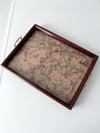 vintage floral tray