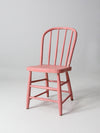 antique pink spindle back chairs pair