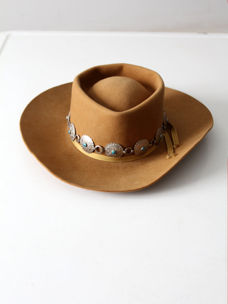 vintage Westchester concho belt western hat