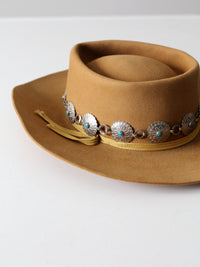 vintage Westchester concho belt western hat