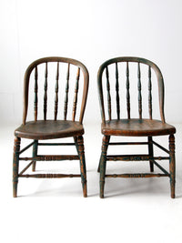 antique Windsor chair pair